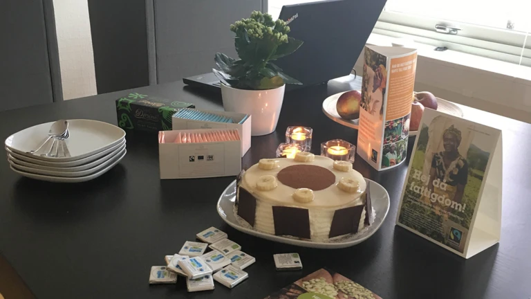 Vi avslutade med tårta.