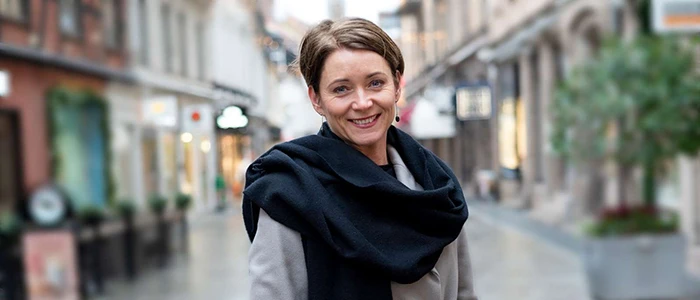 Stadsdirektören Jonna Myrebris hade en spännande och lärorik prao