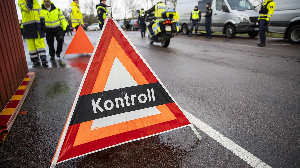 Kontroll av fordon under operation Klöver februari 2022