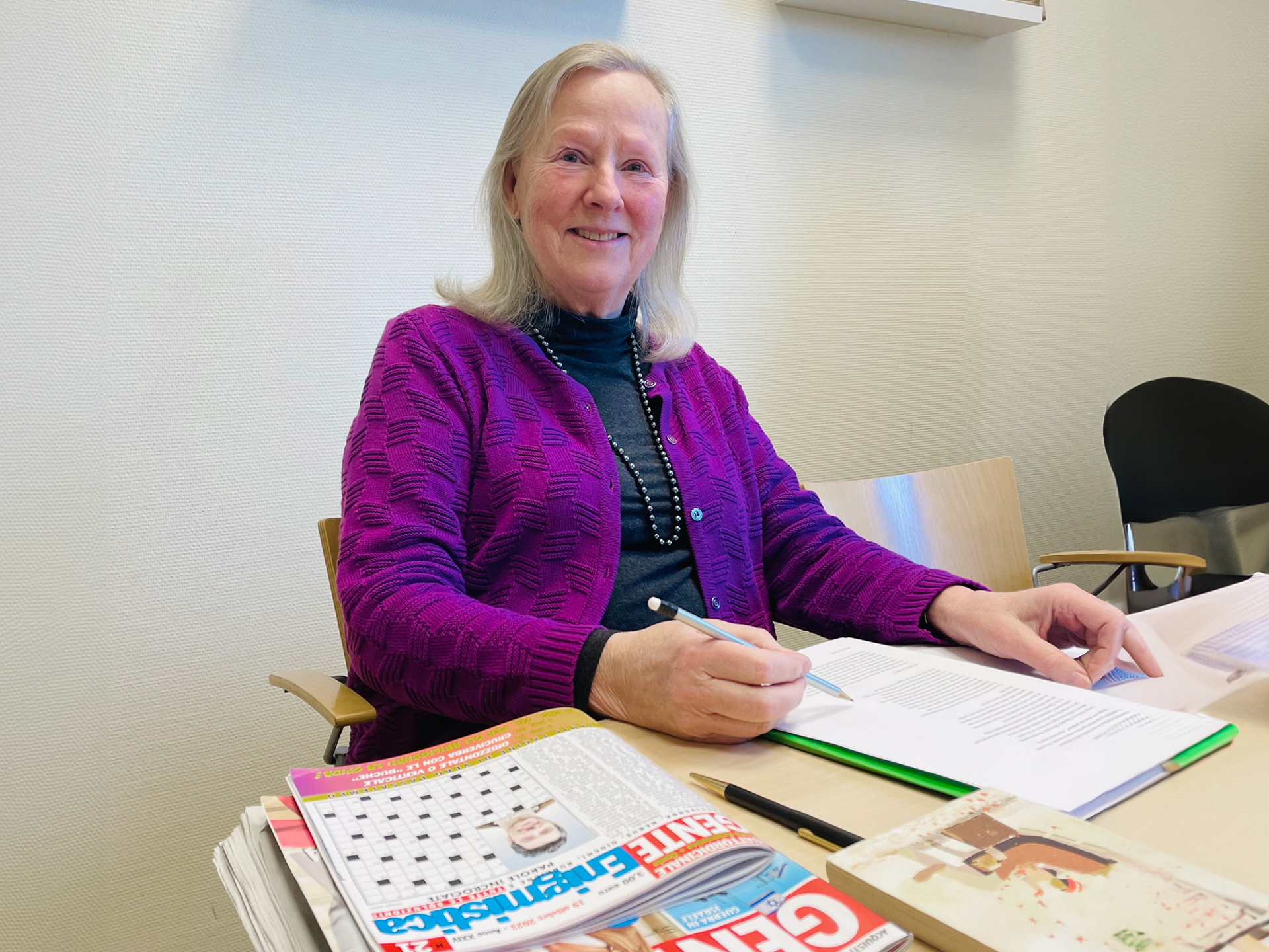 Britt-Marie Linde är volontär i staden.