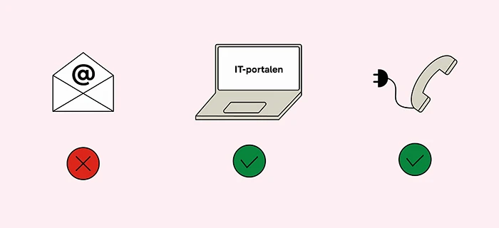 Så ändras kontaktvägarna till digitaliseringsavdelningen med nya IT-portalen.