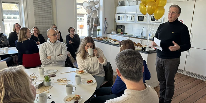 Torsdagen den 7 mars var det jubileumsfrukost hos HR-servicecenter vid Hamntorget.