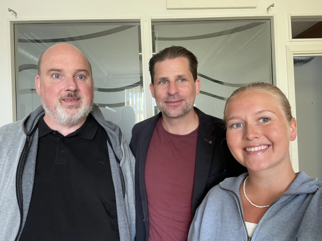 Från vänster: Fredrik Blixell, David Levin och Elvira Söderberg