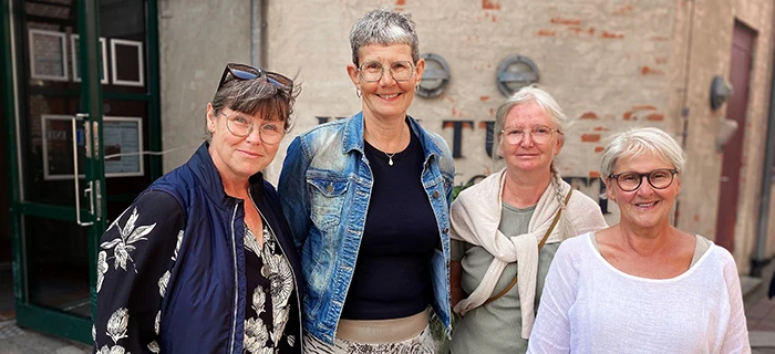 Pernilla Södergren, Katarina Kristiansson, Git Sandström och Irmeli Dahlbacka med liknande uppdrag i Malmö och Helsingborg planerade det lyckade studiebesöket.