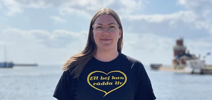 Linnea Hasslin, samordnare för suicidprevention och psykisk hälsa.