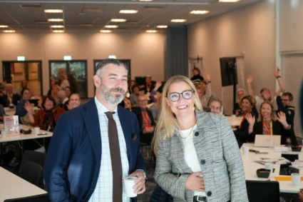 Christian Orsing och Carina Leffler