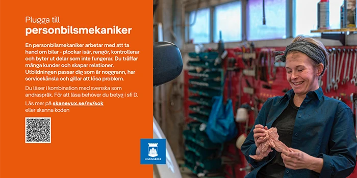 En av arbetsmarknadsförvaltningens snygga Info-tv