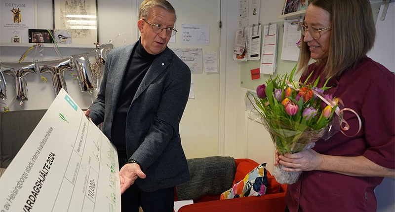 Marie Hertzman får utmärkelsen Årets vardagshjälte