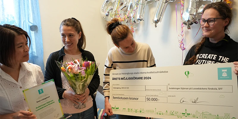 Priset Årets möjliggörare går till Veronica Jönsson, Sofia Christensen, Jennifer Lauritzson och Susanne Andersson.