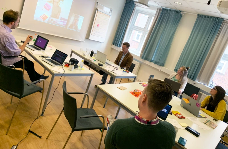 Johan Müllern-Aspegren tycker att ”Innovation trivs bäst i sällskap” och lyfter fram teamet som gjort sprinten möjlig – Fabian Lundmark, Robert Skans, Maria Rosendahl och Maria Remmerfors.