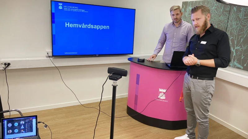 En live-sändning via Teams gjorde eventet coronaanpassat.