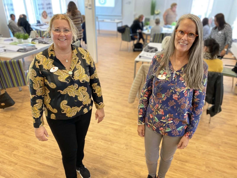 Laila Becker och Ann-Christin Kärrman, utbildare från Svenskt demenscentrum.