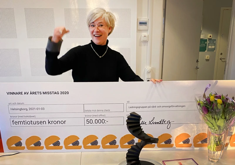 Omsorgsdirektör Annika Andersson är en stolt vinnare av att våga misslyckas.