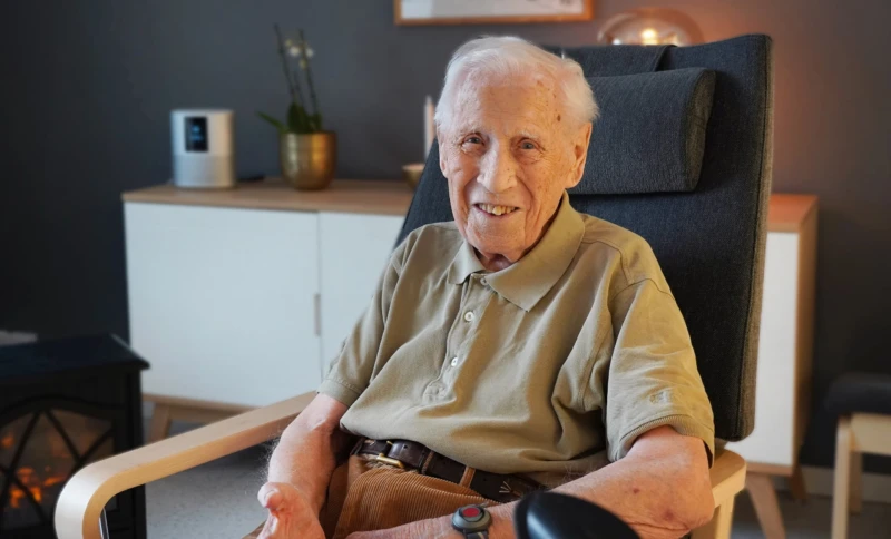 Bertil Perntoft imponeras av organisationen kring vaccinationerna.