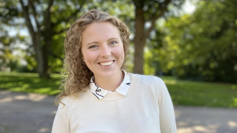 Amelie jobbar sedan december 2020 som eventkoordinator och projektledare för vård- och omsorgsförvaltningens deltagande i H22.