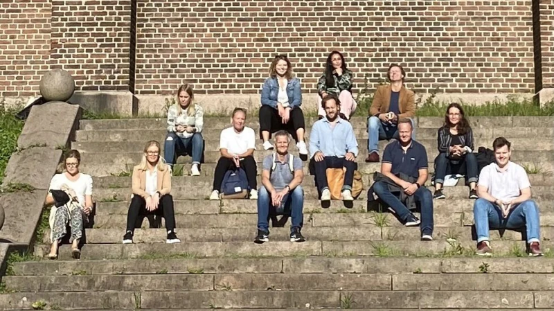 Arbetsgruppen som tillsammans med Amelie jobbar med vård- och omsorgsförvaltningens deltagande i H22.