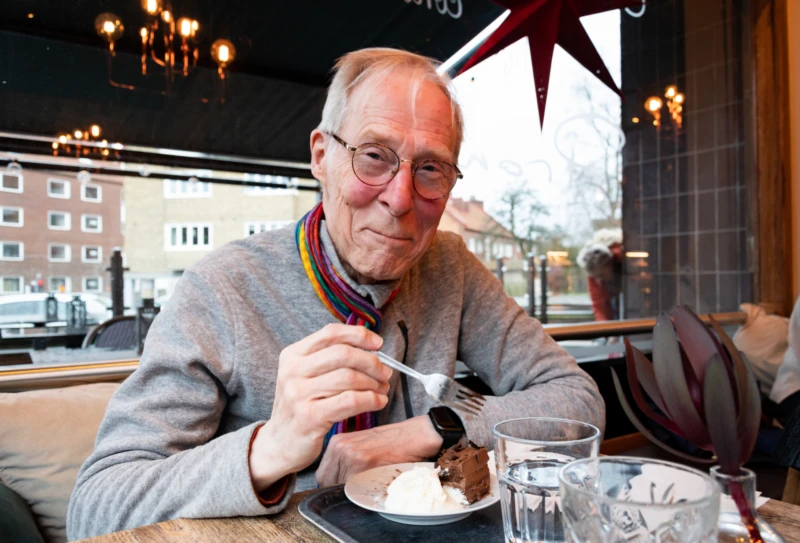 Bengts favoritfika är chokladkaka.