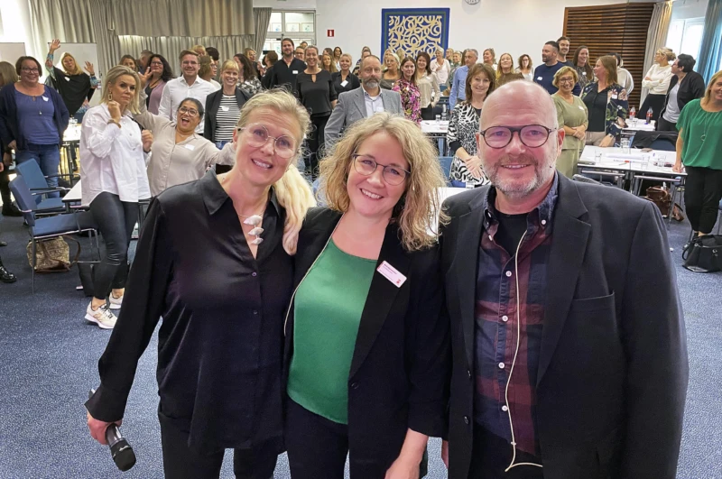 Dagens anordnande trio. Våra egna Charlotta Frodin och Malin Remmerfors tillsammans med Per Ahlstedt från House of Brilliance.