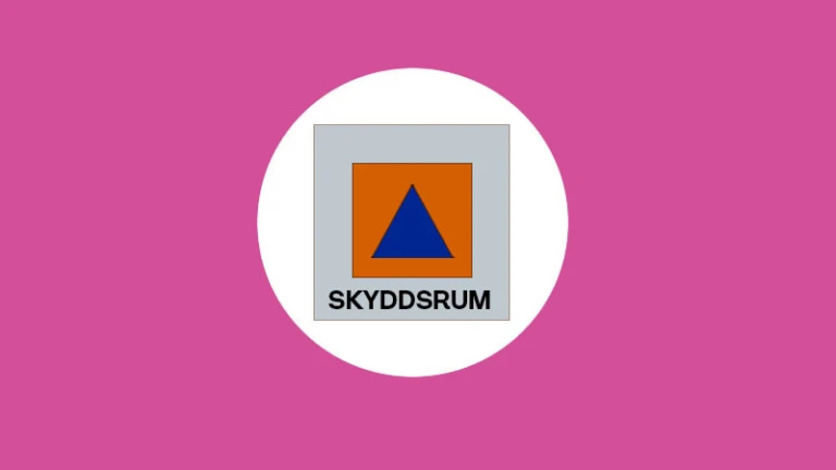 Bild på symbol för skyddsrum.