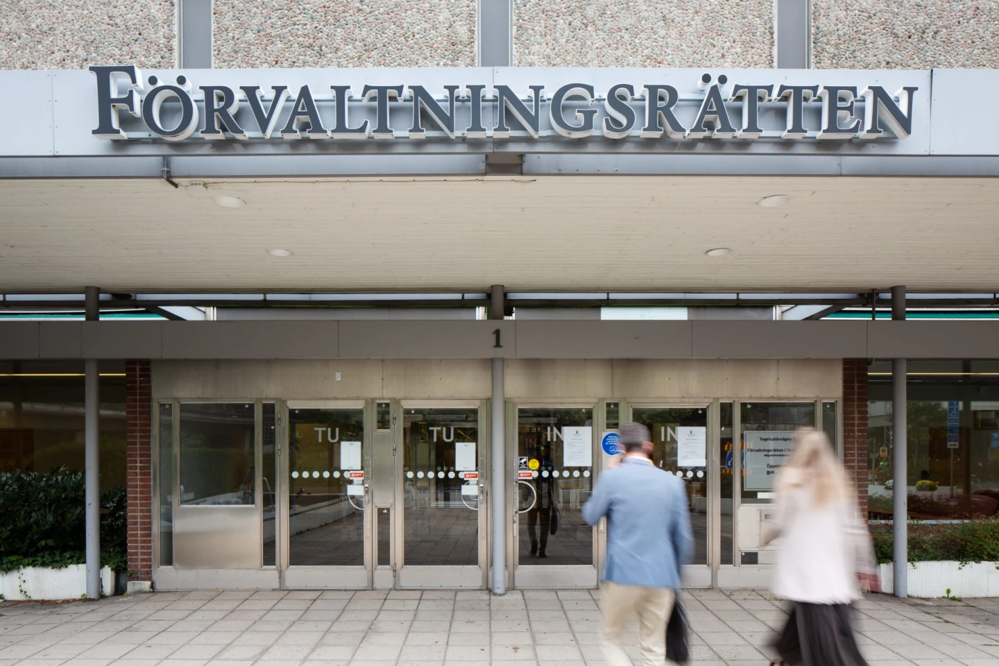 Fasaden på förvaltningsrätten i Stockholm. Foto Carl Johan Erikson