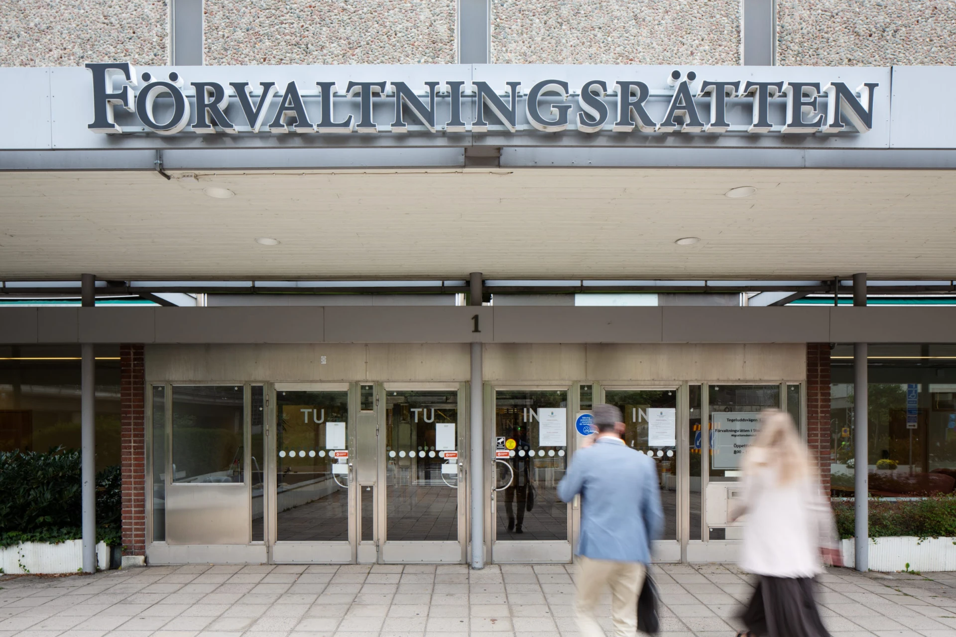 Fasaden på förvaltningsrätten i Stockholm. Foto Carl Johan Erikson