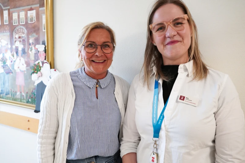 Enhetscheferna Maritta och Sara på Ragnvallagården.