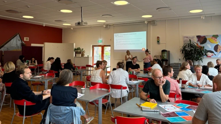 Medarbetare från Drottninghögsskolan på workshop