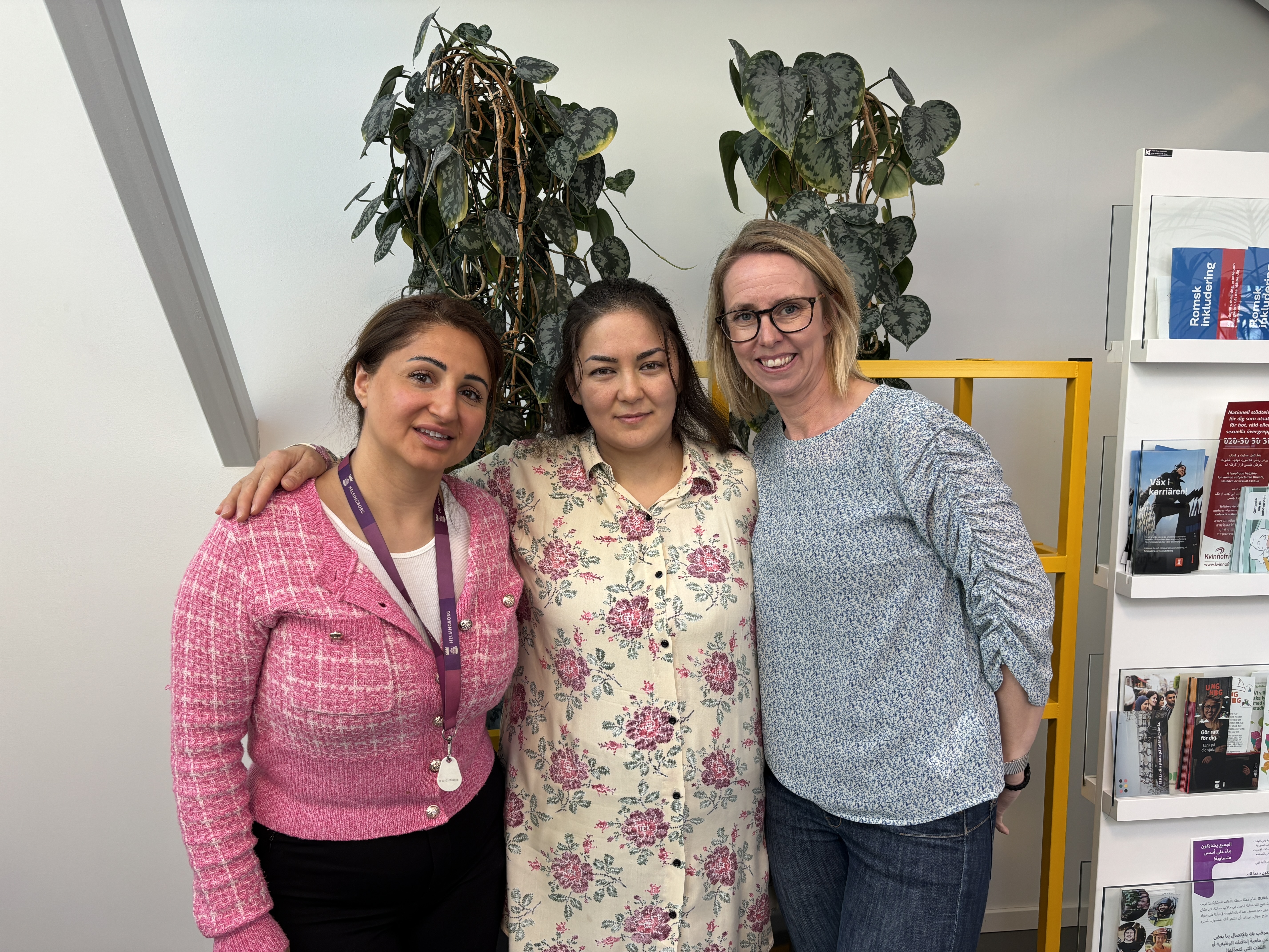 Från vänster: Mariam, Tahera och Therese