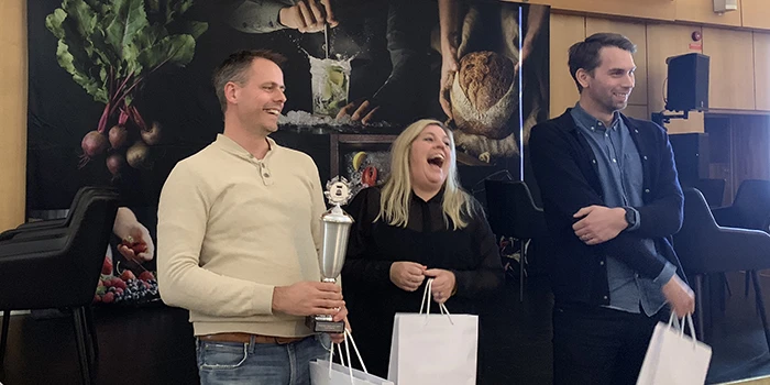 Sölve Dahlgren, Louise Jondalen och Björn Pira var glada vinnare