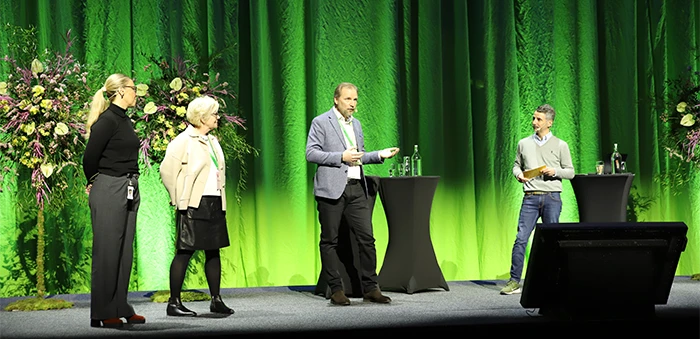 Carina Leffler, Maria Norrby, Samuel Sköld och Mathias Johansson Perttu