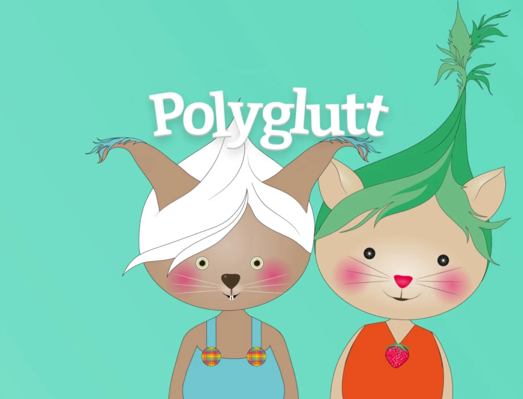 Logga med texten Polyglutt