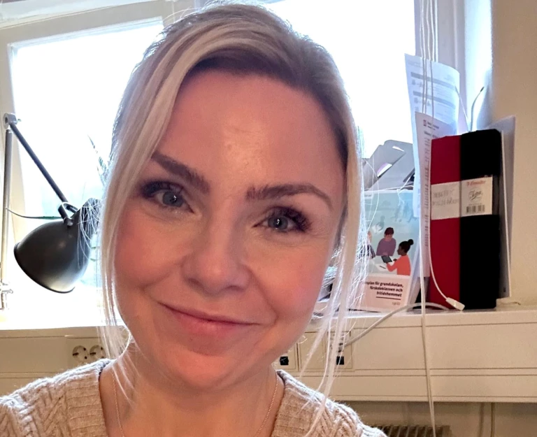 Foto av Frida Sander, rektor Drottninghögsskolan
