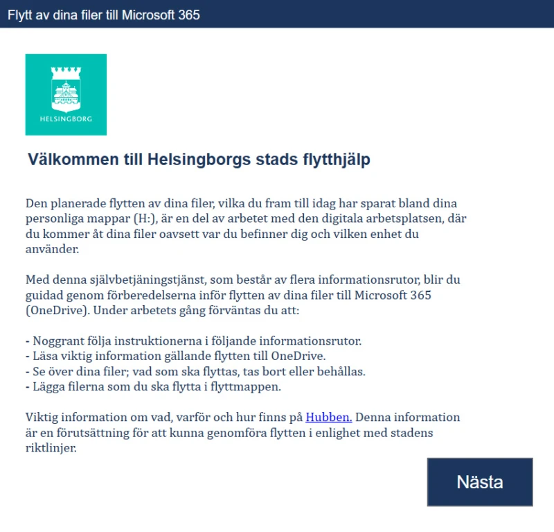 Den här informationsrutan dyker upp hos dig som sitter på en PC.