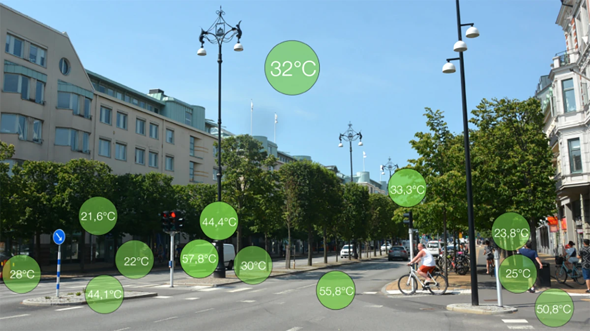 Temperaturer i sol och skugga