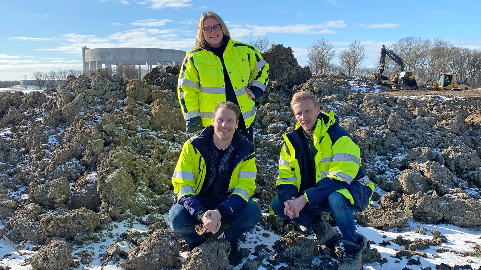 Anna Sorelius, miljöspecialist, Hans Gustavsson, miljöspecialist och Magnus Kjellsson, projektledare. Alla tre jobbar på projektenheten på stadsmiljöavdelningen.