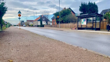 Grusad gångbana, hållbara markmaterial