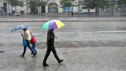 Regn på Drottninggatan